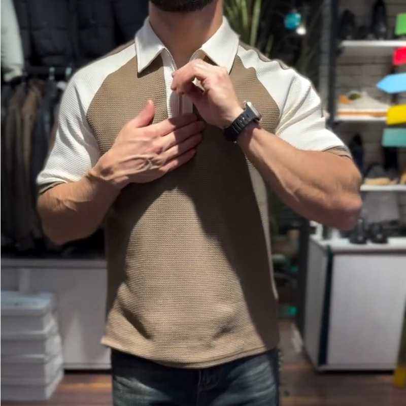 Men's Casual Knitted Soft Polo Shirt